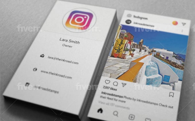 can i use the instagram logo on my business card